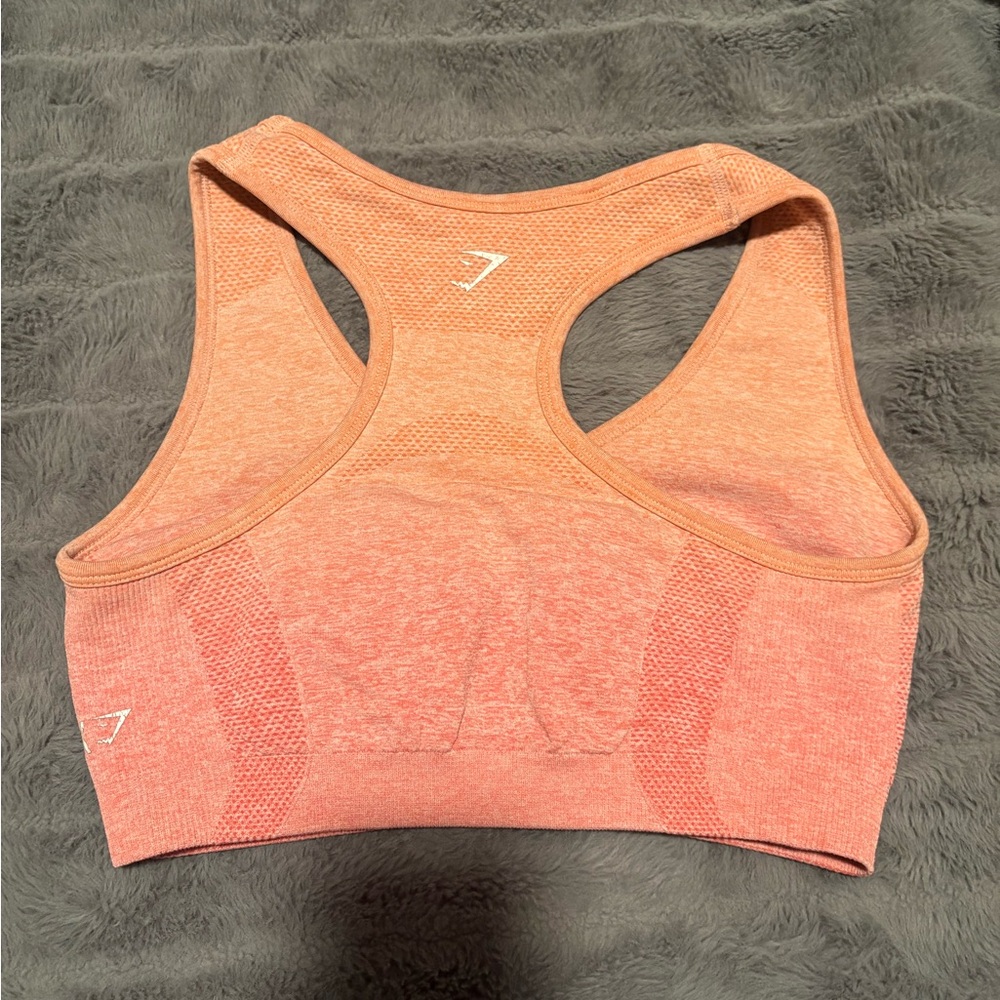 Gymshark Coral Ombre Sports Bra - Picture 2 of 8